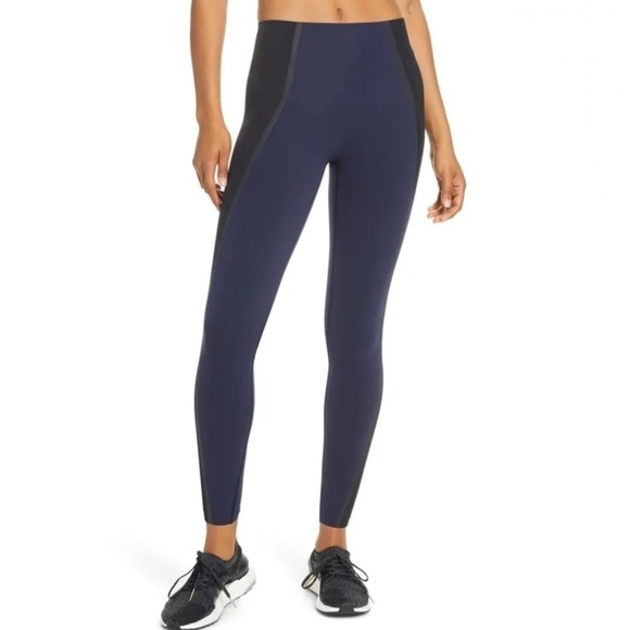 NWT Spanx Mesh Contour High Rise Pull On Shaping Leggings in Lapis Night - Picture 3 of 10